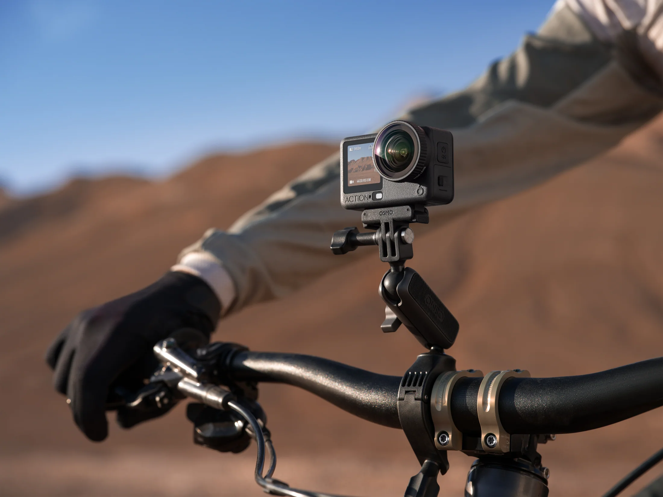 Wide field of view action camera footage