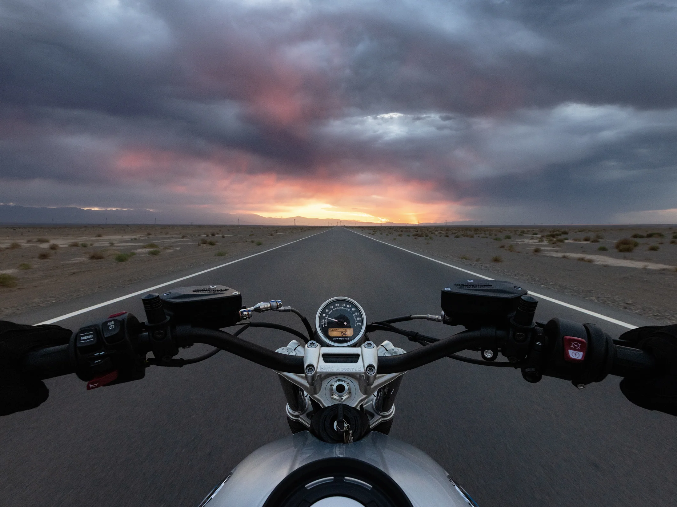 Motorcycle scene captured by Osmo Action 6