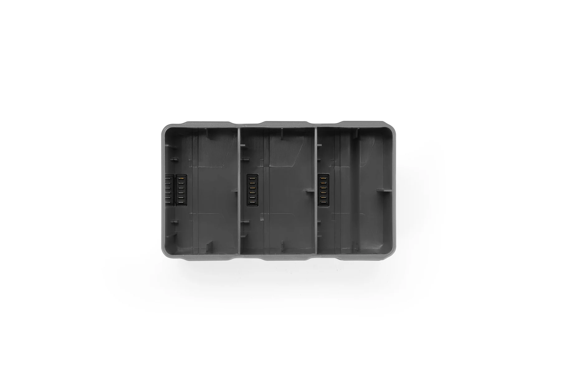 DJI Mini 5 Pro batteries in the charging hub
