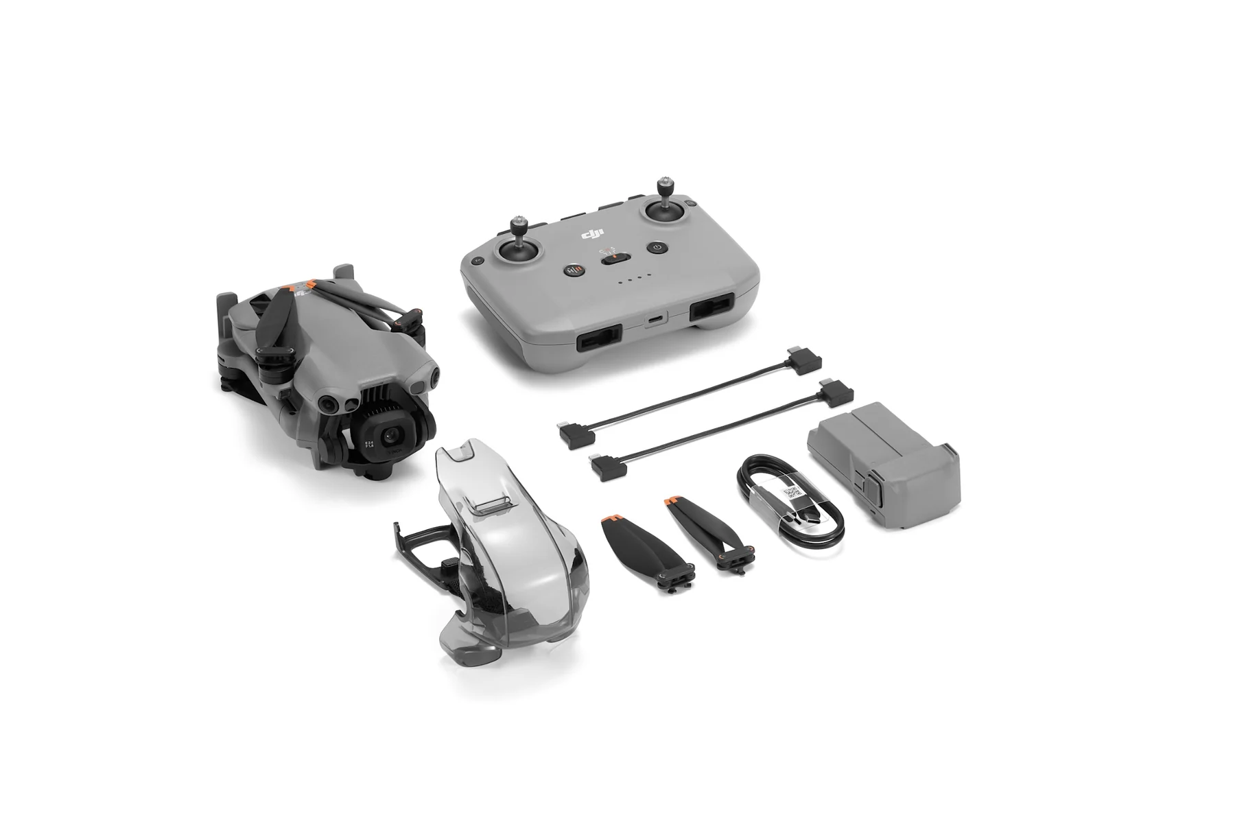 Mini 5 Pro (RC-N3) package with its included controller, batteries, charging and carry components