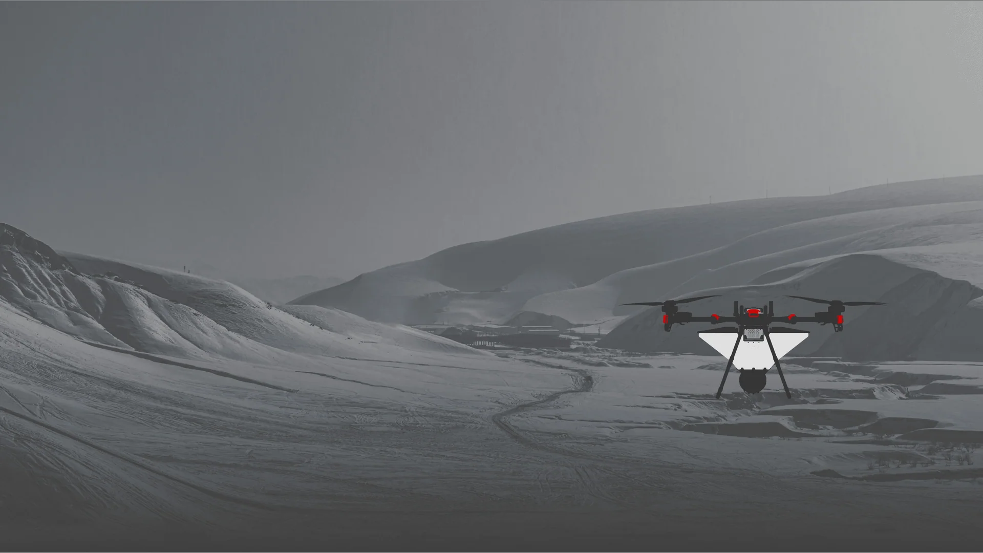 XAG P150 Max operating in remote mountain terrain