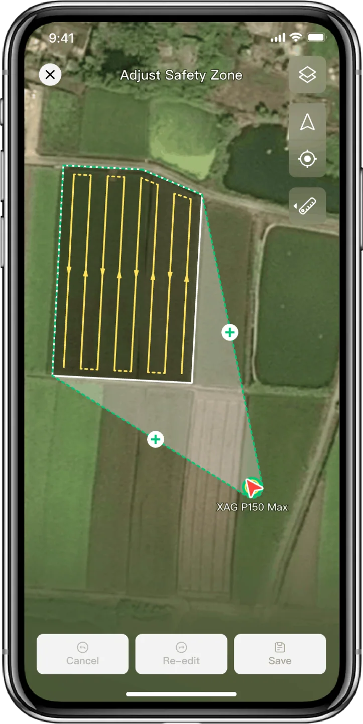 XAG One 7.0: In and out routes