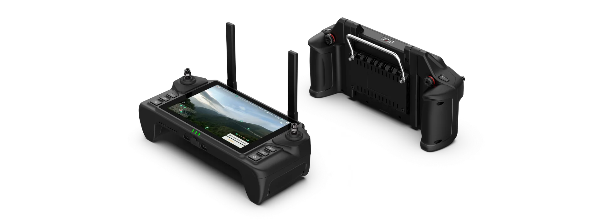 XAG SRC 5 smart remote controller, front and rear views