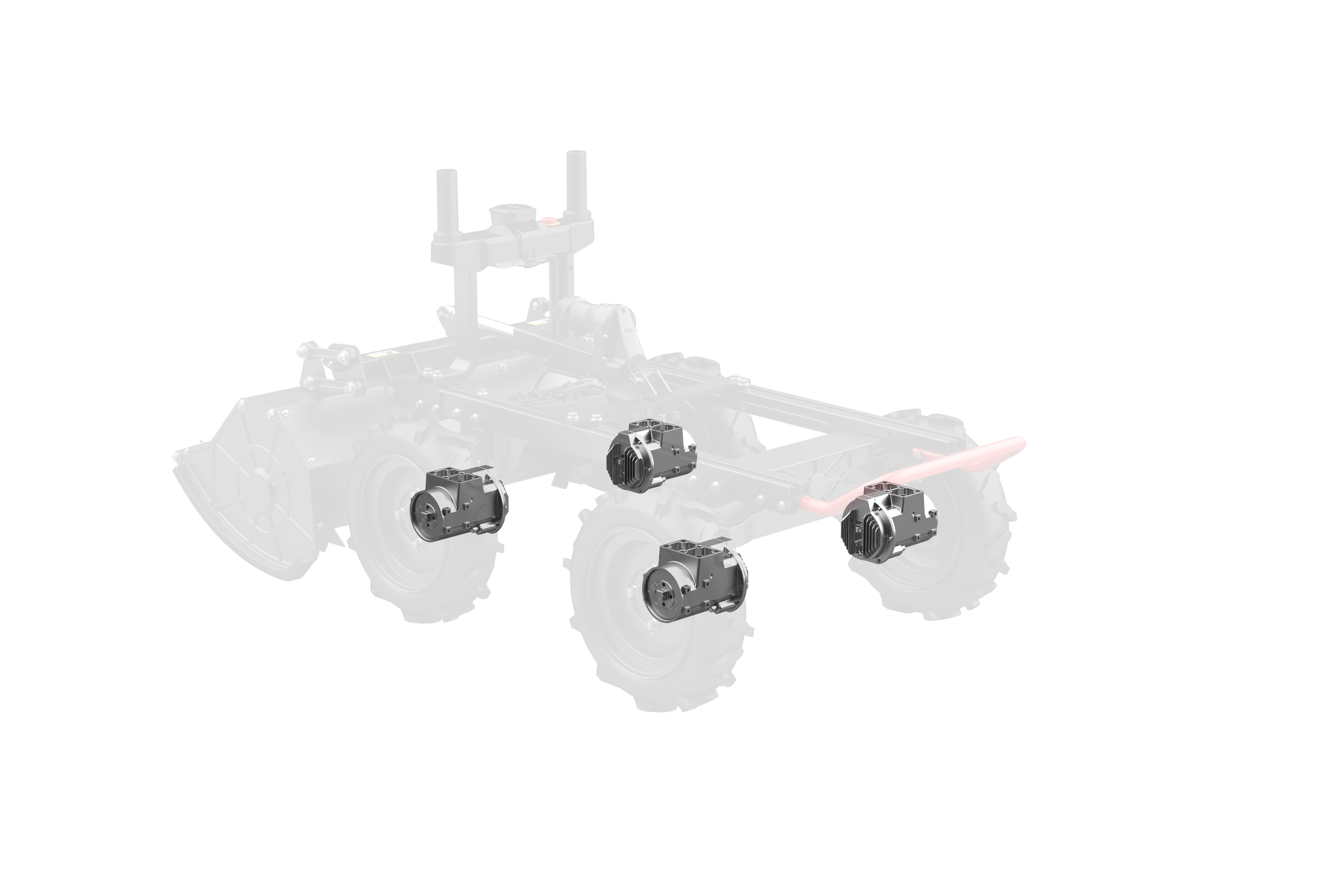 Chaque roue possède son moteur