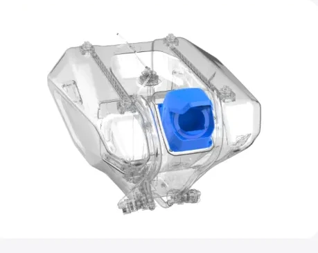 Anti-spill refill port